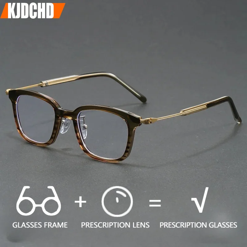 

KJDCHD (XL) New Design Myopia Prescription Computer Glasses High Quality Anti Blue Ray Men Polarized Multifocal Optical Eyeware