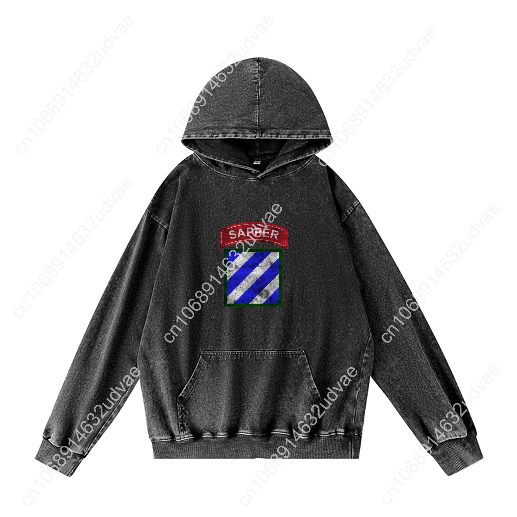 3rd Infantry Division ID Patch Sapper Felpe con cappuccio Felpa con cappuccio retrò Uomo Donna Adolescente Pullover vintage Sudore Top personalizzati