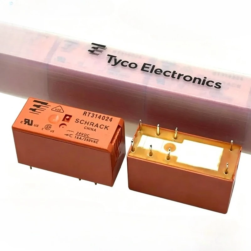 5Pcs/Lot RT314 8Pin 16A 250VAC Relays RT314005 RT314012 RT314024 RT314048 5V 12V 24V 48V DC power relay