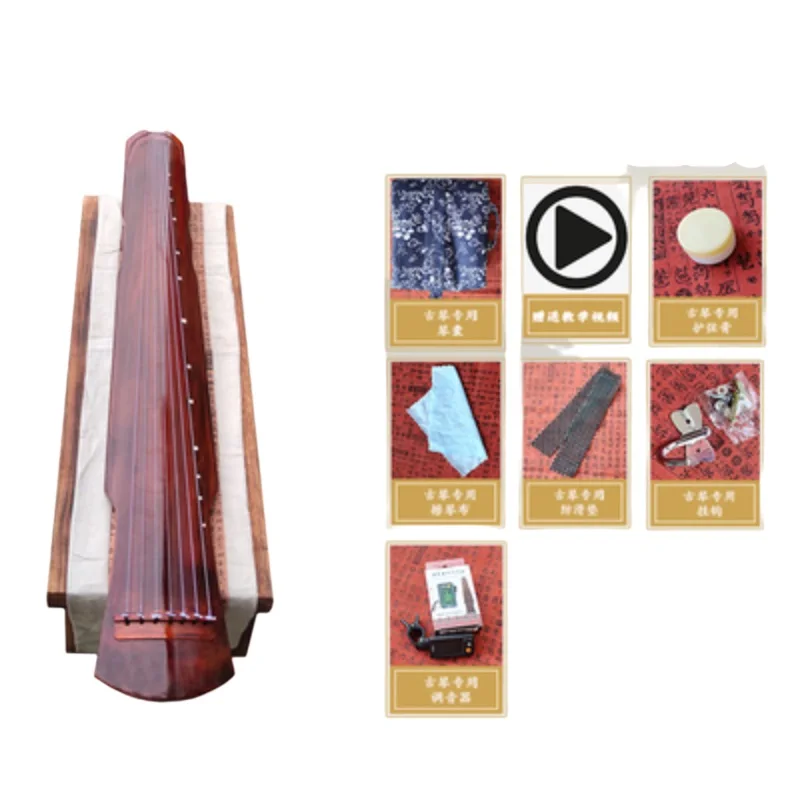 Guqin paulownia Chinese stringed instrument