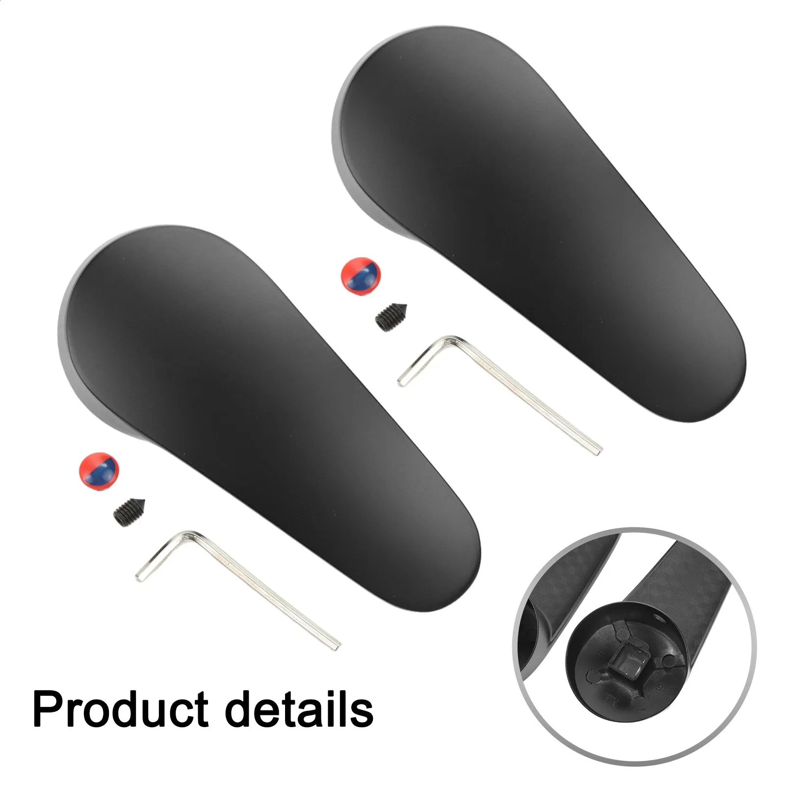 

Black Zinc Alloy Handle Button Kitchen Faucet Parts Bathroom Handle Accessories Long-lasting Material Rust-resistant