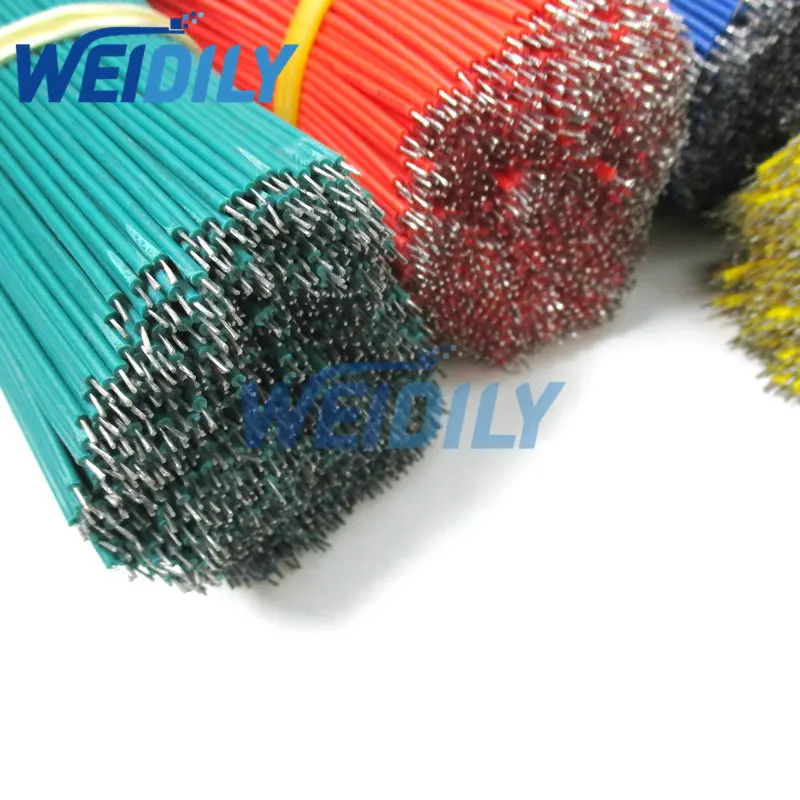 120PCS UL1007 24AWG Breadboard Jumper Cable Wires Kit 8cm Fly Jumper Wire Cable Tin Conductor Wires 5 Colors PCB Solder Cable