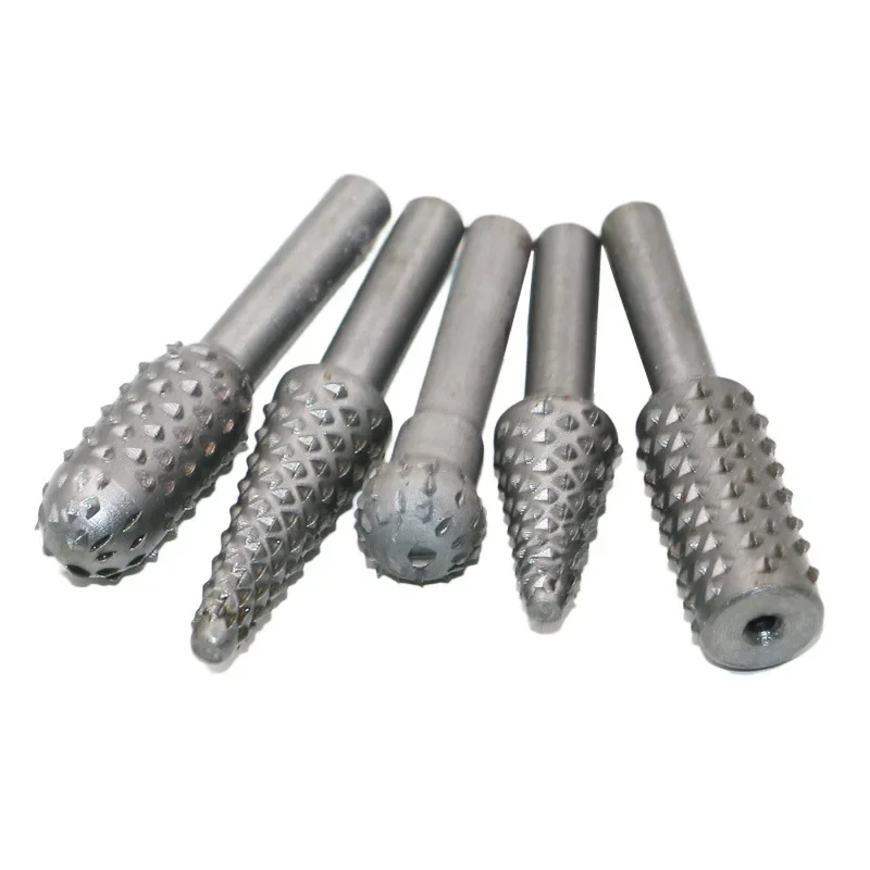 5pcs/set, Soft Wood Milling Cutter, Rotary File, Roll Grinding,Grinder Carving Router Bit Set