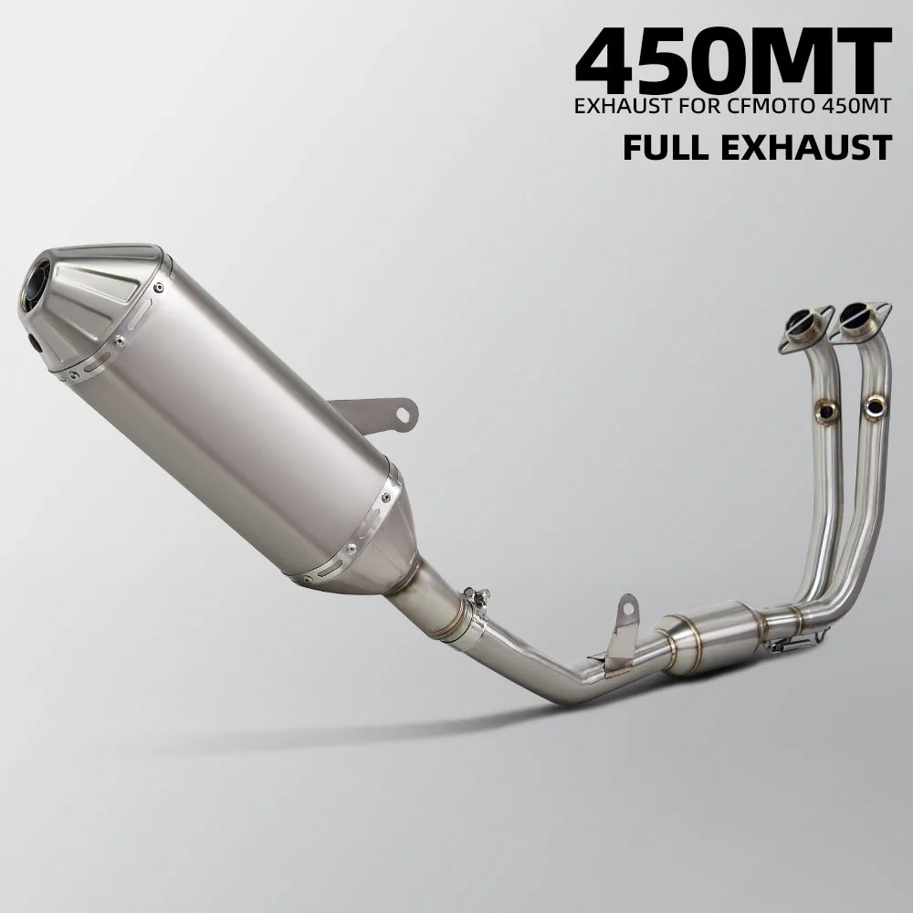 Sistema di scarico 450 MT per moto CFMOTO 450MT ADV, kit completo con collettore, silenziatore slip-on e DB Killer