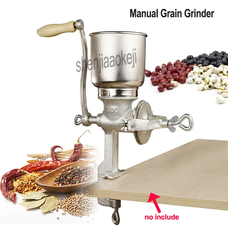 Hand-cranked Grain Grinder Corn Nut soy peanuts rice Manual Graining machine Restaurant Cereals Grinder