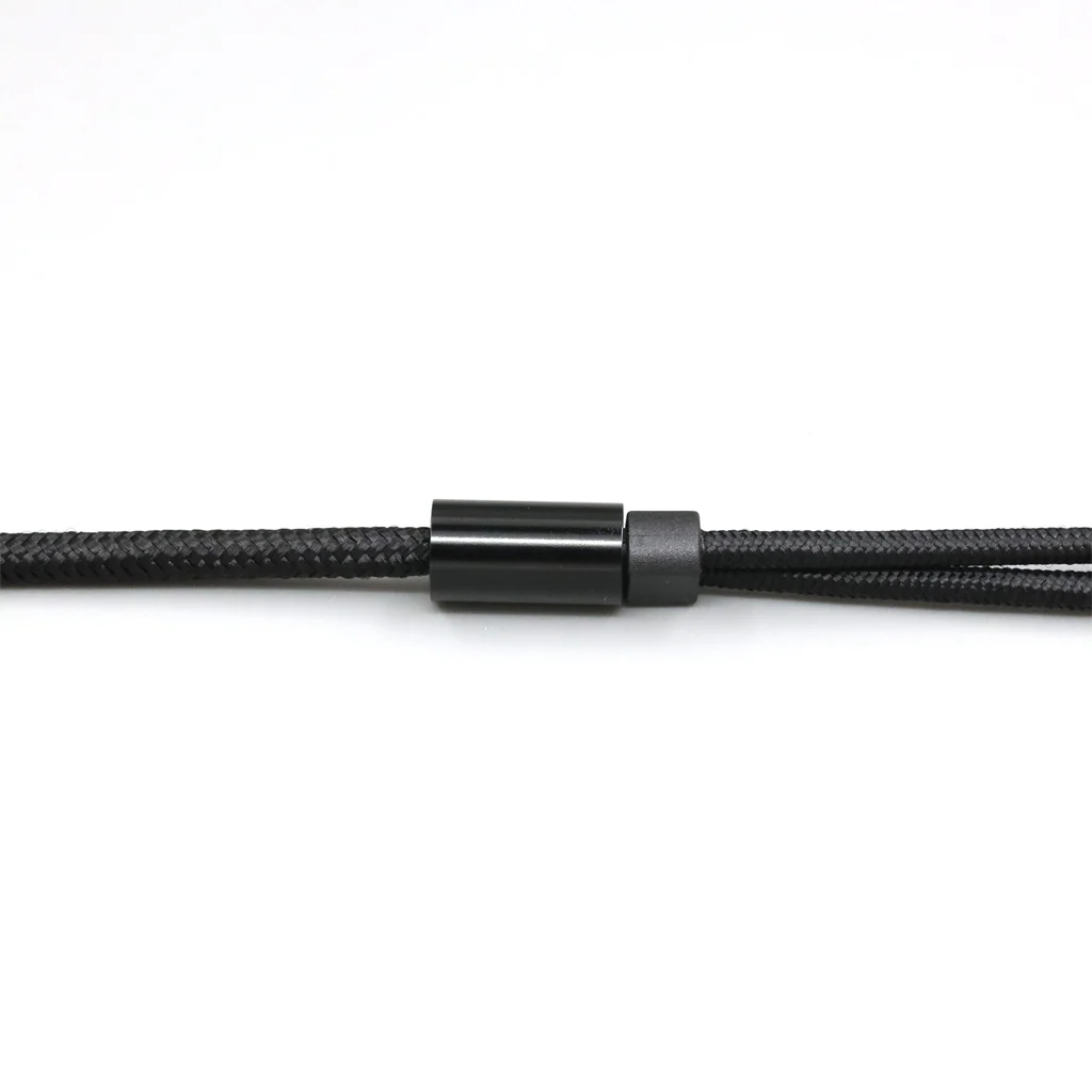 Cabo de auscultadores de nylon, super macio, para audio technica ath-adx5000, ath-msr7b, 770h, 990h, a2dc, fone de ouvido ln007520