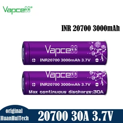 Batteria al litio ricaricabile originale Vapcell INR 20700 3000mah 30A 3.7V testata da Mooch per Toy PK Molicel INR 20700A