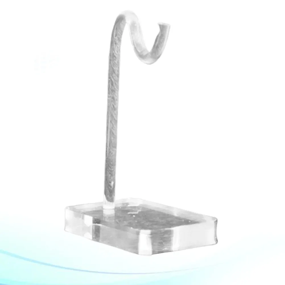 Acrylic Jewelry Display Stand for Jade Bracelet Hook Type Storage Rack Transparent Jade Ware Showing Shelf Organizer