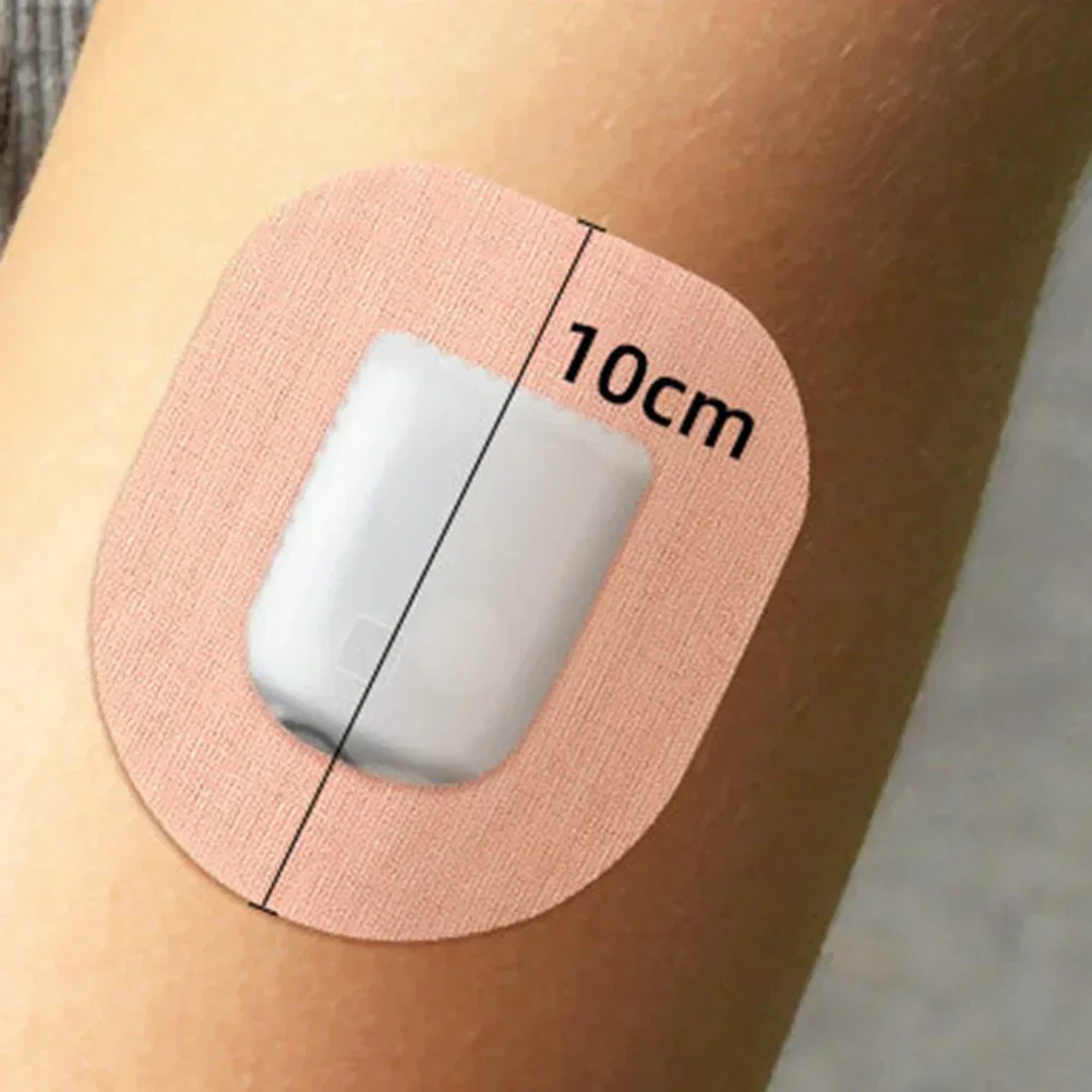 Remendo fixo para esportes ao ar livre, sensor portátil, adesivo, tom de pele/preto, adesivo antiderrapante, sensor elástico respirável