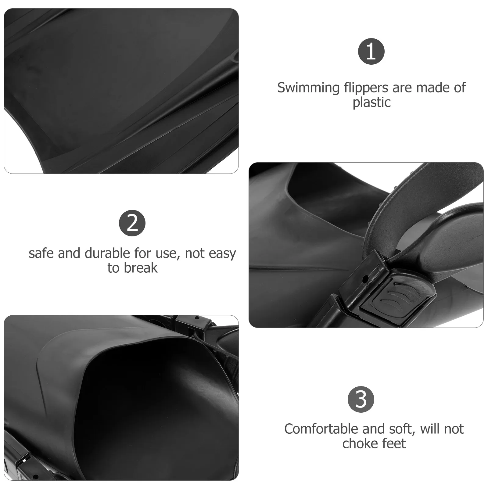 

NOLITOY 1 Pair for Adults Diving Flippers Swimming Shoes Plastic Beach Footwear Hawaii Style Swimming Supply