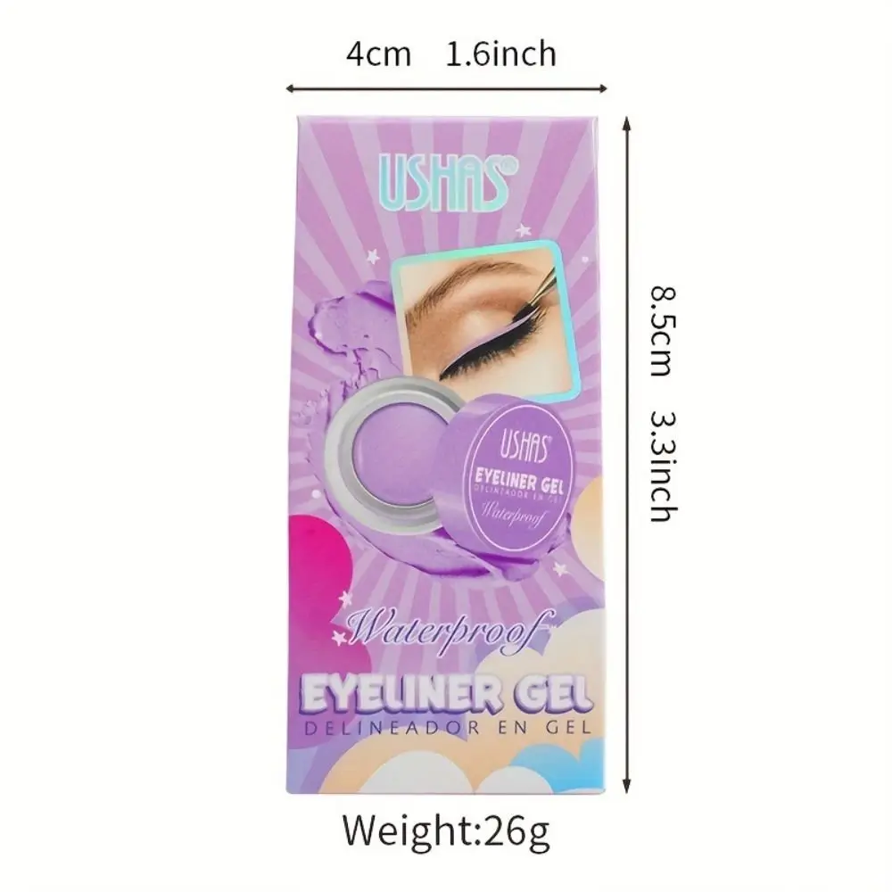 Non Smudge Colored Eye Liner Cream Long Lasting 6 Color Colorful Gel Eyeliner Waterproof High-Intensity Pigments Beauty