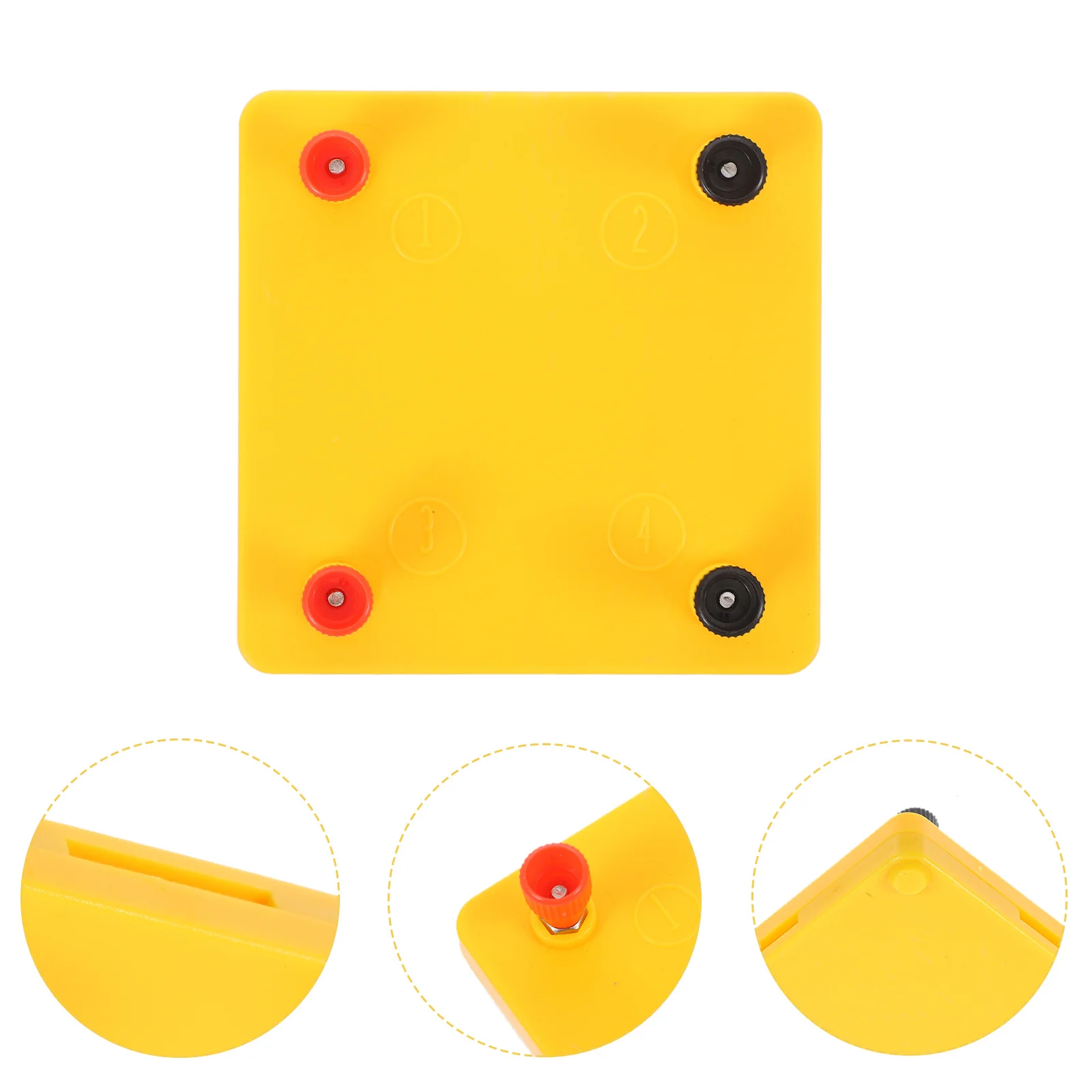 Kit de experimentos de circuito eléctrico, Mini placa de circuito de plástico para niños, ciencia, aula, aprendizaje, electrónica DIY, 2 uds.