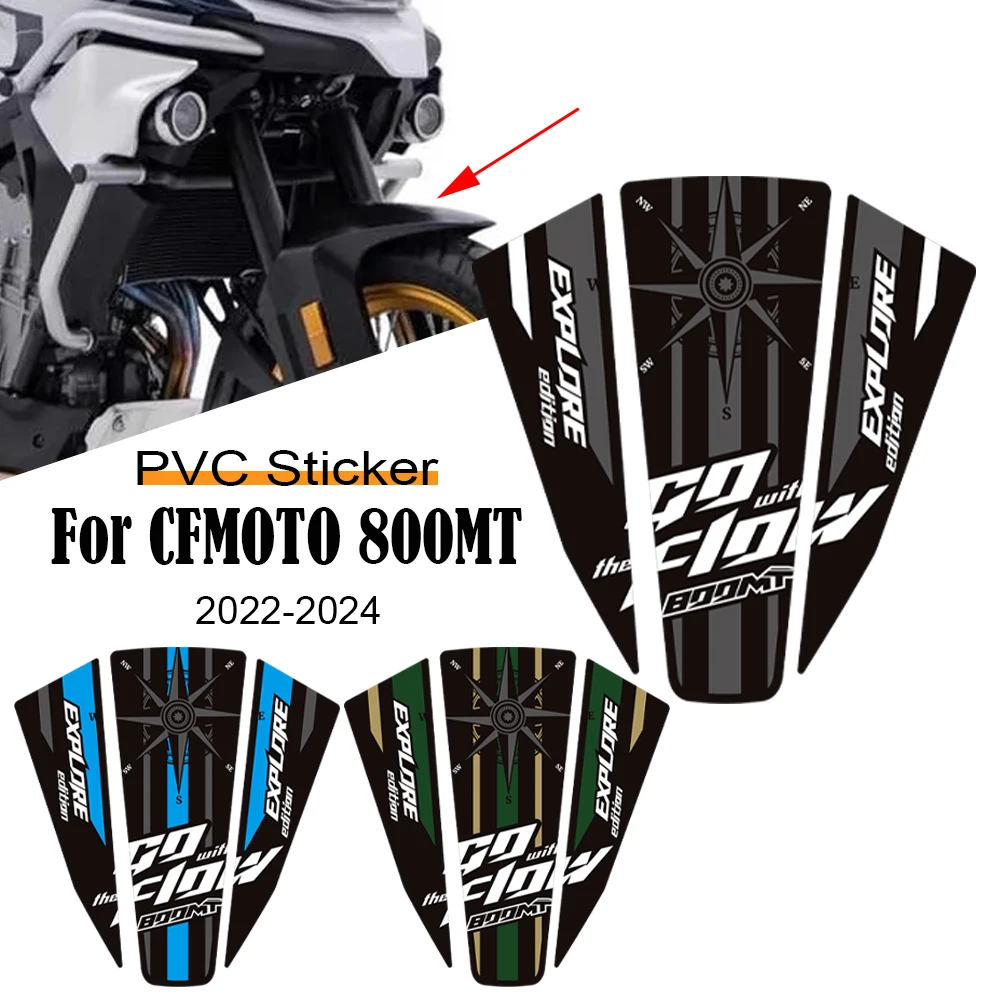 2022 2023 2024 Motorcycle Tank Pad Fairing Fender Decals Stickers - For CFMOTO 800 MT 800MT Touring Adventure