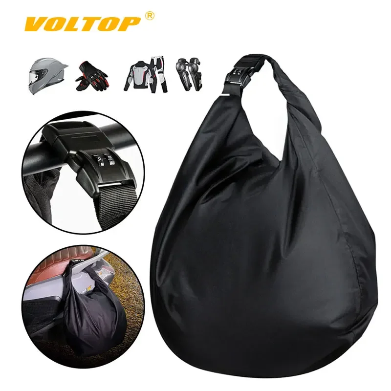 Motorcycle Helmet Bag Waterproof Combination Lock Anti-Theft Luggage Storage Bag Rider Portable Travel Motorbike Equipments Bag