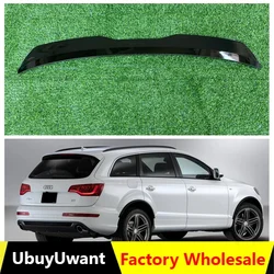 Rear Roof Lip Spoiler For Audi Q7 4L S-Line MX Rear Wing Extension ABS Plastic Gloss Black Car Tail Trunk Wing Universal Spoiler