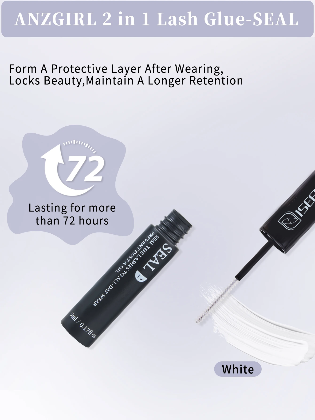 ISEEN بوند وختم لاش الغراء ومزيل الملقط عدة لطيف لاش مزيل ماكياج أداة طويلة الأمد العنقودية رمش الغراء