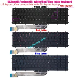 New US Backlit Keyboard For Dell G3 3500 3579 3590 3779,G5 15 (5500)(5587)(5590) G5 5500 5587 5590,G7 7590 7588 7790 laptop