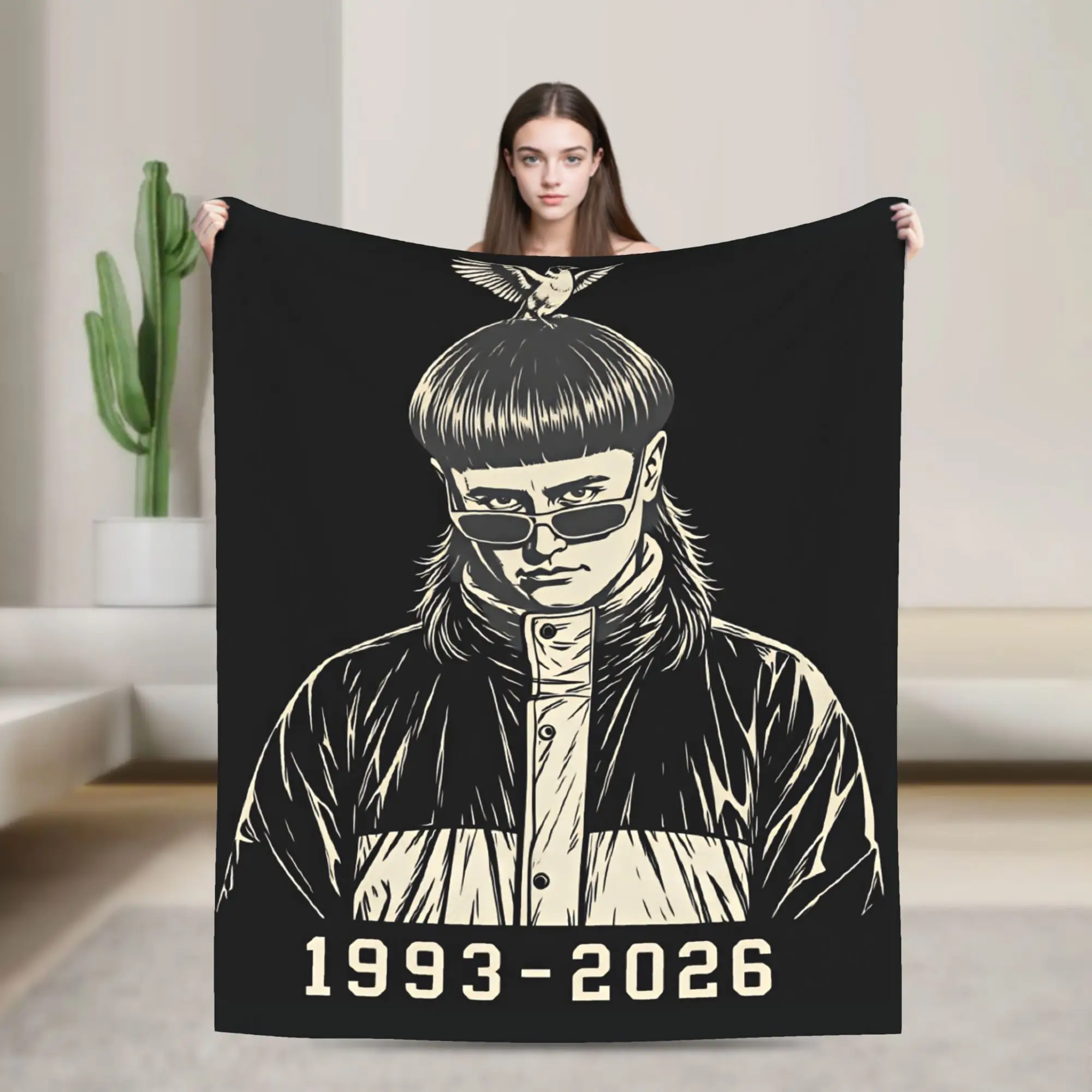 Oliver Tree 1993 2026 RIP Bootleg Bedding Throws Warm Comfy Funny Blanket  For Couch Chair Plane Flannel Bedspread Bed Cover