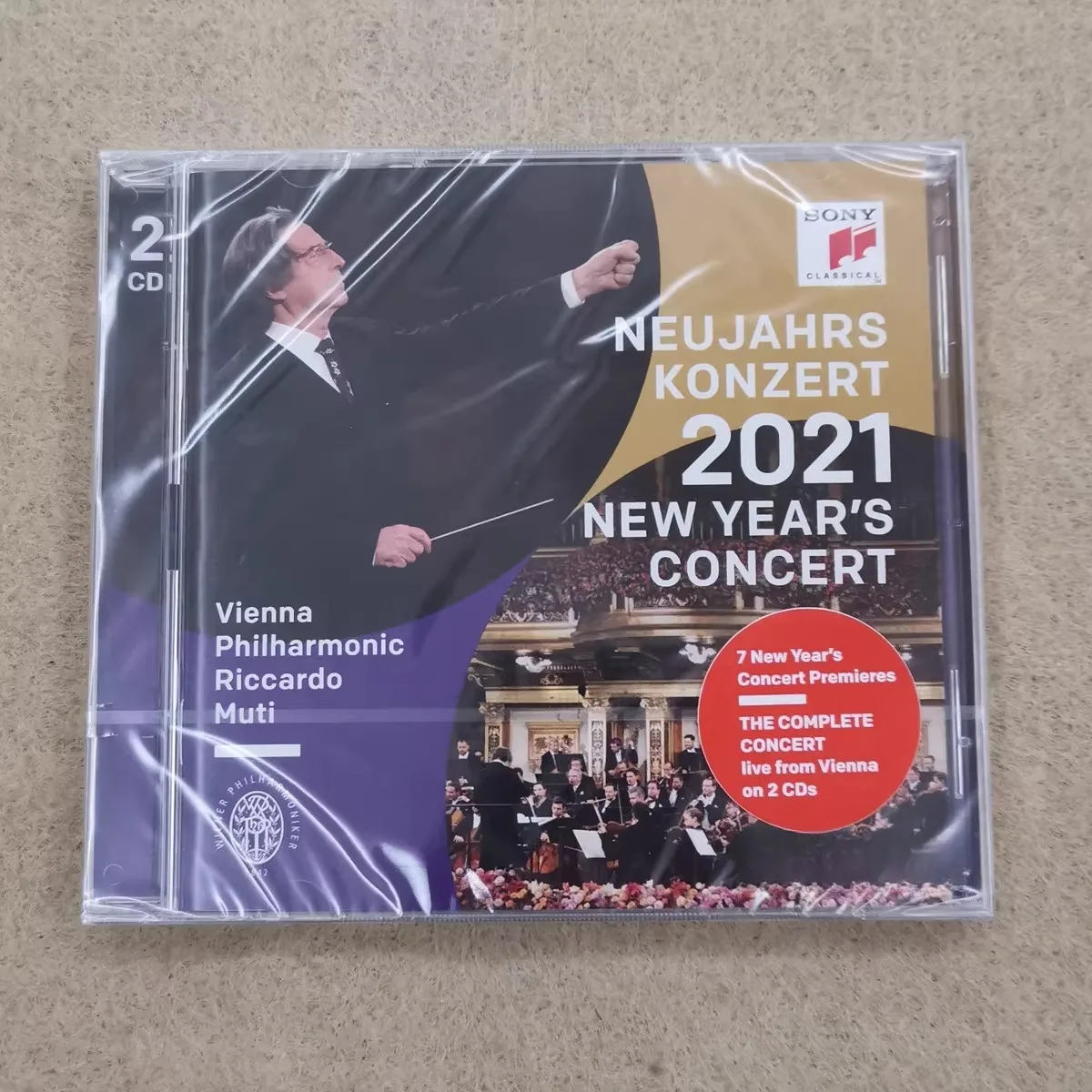 

Neujahrskonzert 2021 Vienna New Year's Concert 2CD Classical Music Collection Elegant Orchestral Performance for Collectors