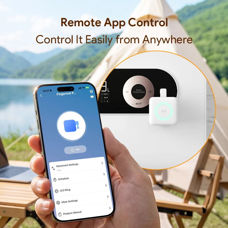 ORYZIC Tuya Zigbee Fingerbot Pro- Button Pusher Smart Switch Voice Control with Alexa, Google Home, Zigbee Hub Required