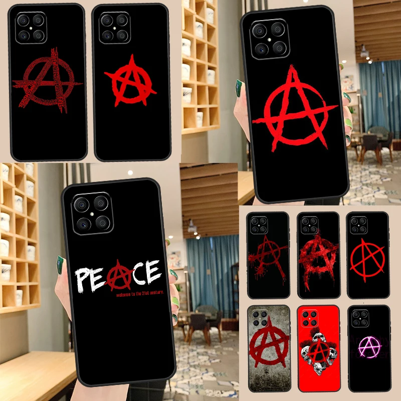 Anarchy Symbol A Phone Case For Huawei P30 P20 P40 Lite P50 Pro P Smart 2019 Nova 5T Honor 50 X8 X9 Cover