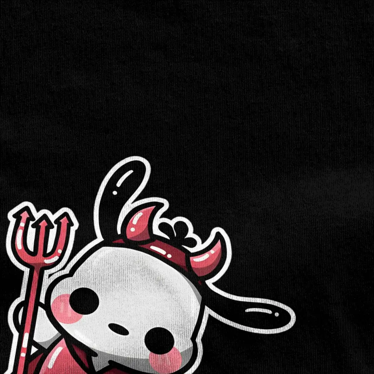 Little Devil Pochacco T Shirts Pure Cotton Top Tees Summer Streetwear Short Sleeve T-Shirt Round Neck  Loose Tee Shirt Plus Size