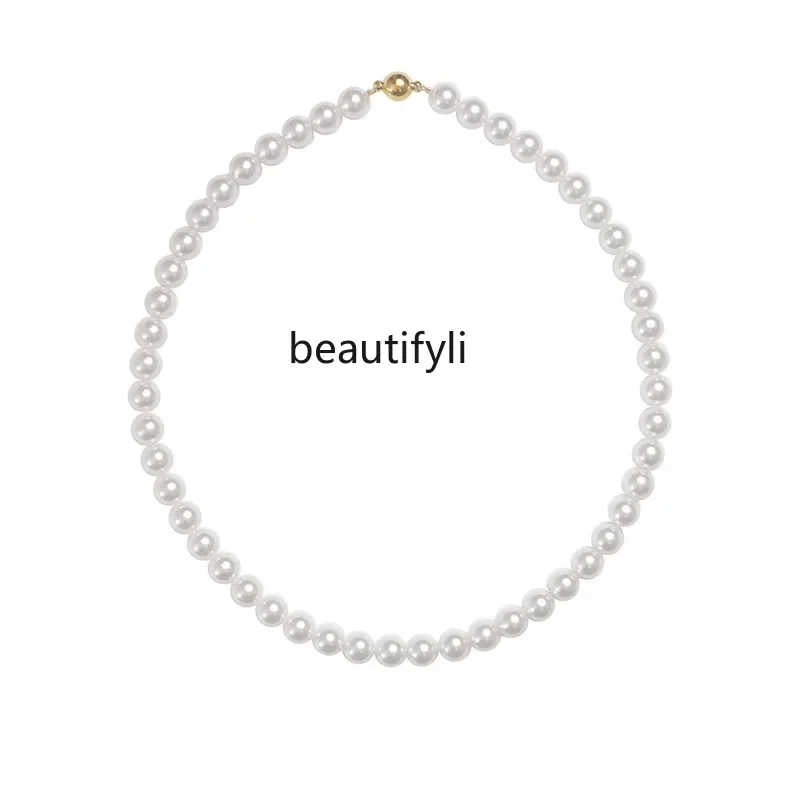 

Pearl necklace women's niche light luxury high-end clavicle chain new temperament neck chain