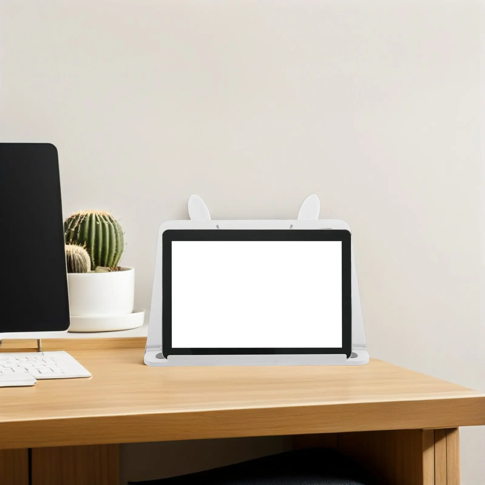 Desktop Tablet Holder Stand Foldable Bunny Ear Adjustable Laptop Dock Portable Multi-Angle Universal Laptop Tablet Holder