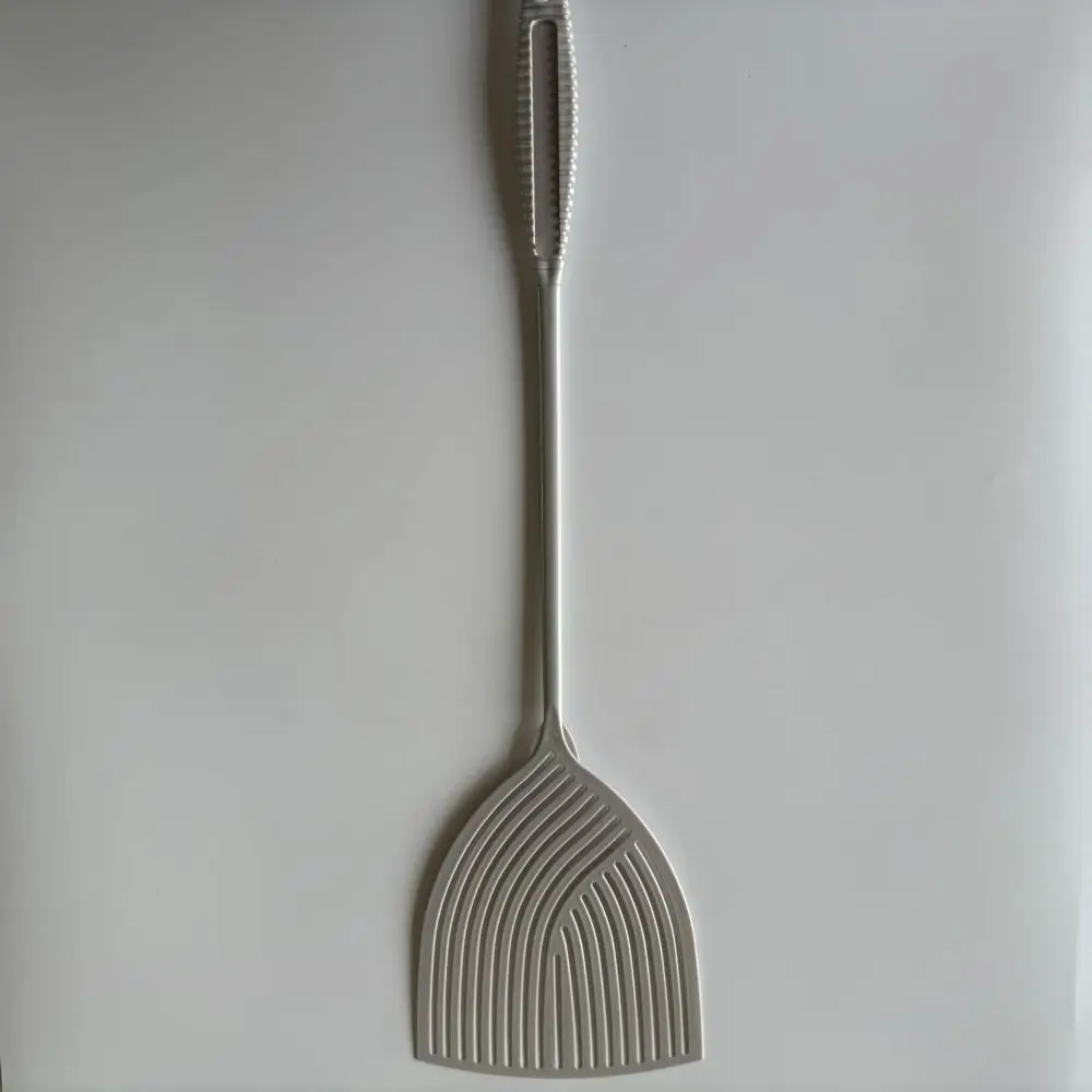 Plastic Material Plastic Fly Swatter Long Handle Three-Color Long Handle Fly Swatter Striped Design Thick Construction
