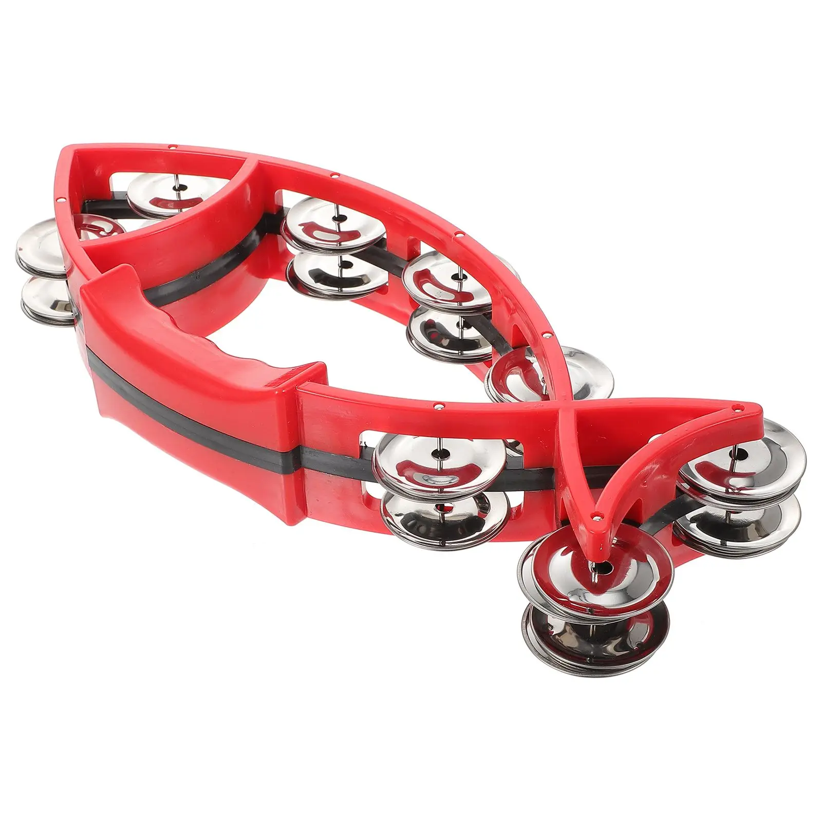 

Hand Bell Kids Musical Instruments Portable Plastic Tambourine Toy for Toddler Child Percussion Bells Handheld Shaker Decorative