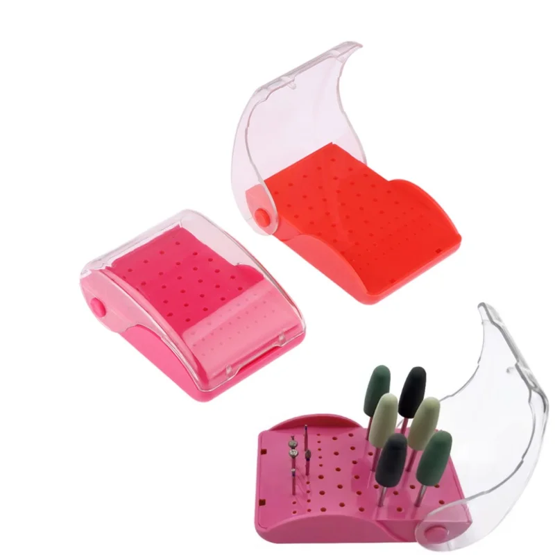 

1PC Dentistry Burs Holder Plastic 60 Holes Box Dental Drill Boxes Autoclave Dentist Tools