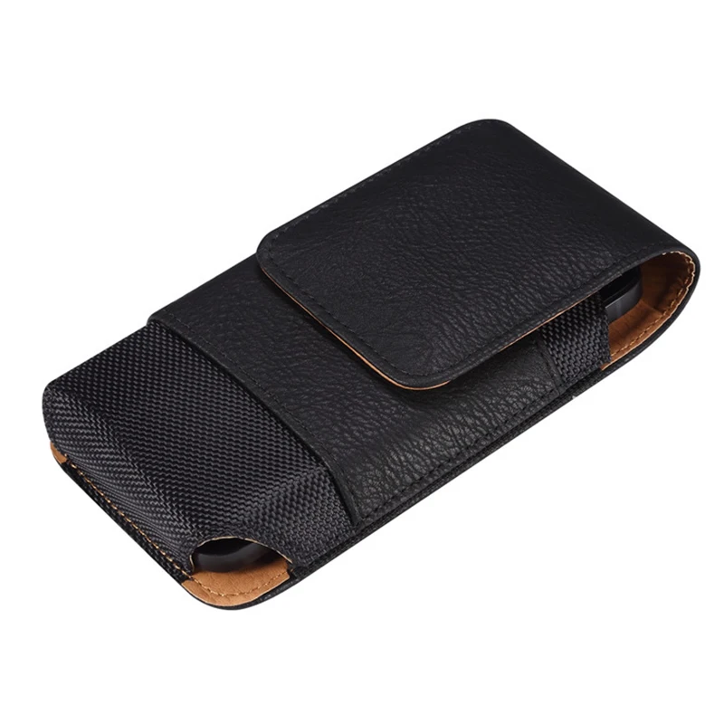 5.2-7.0 inch Leather Mobile Phone Bag For iPhone/Samsung/Xiaomi/Sony/LG Smartphone Waist Bag Casual Belt Pouch Holster Case