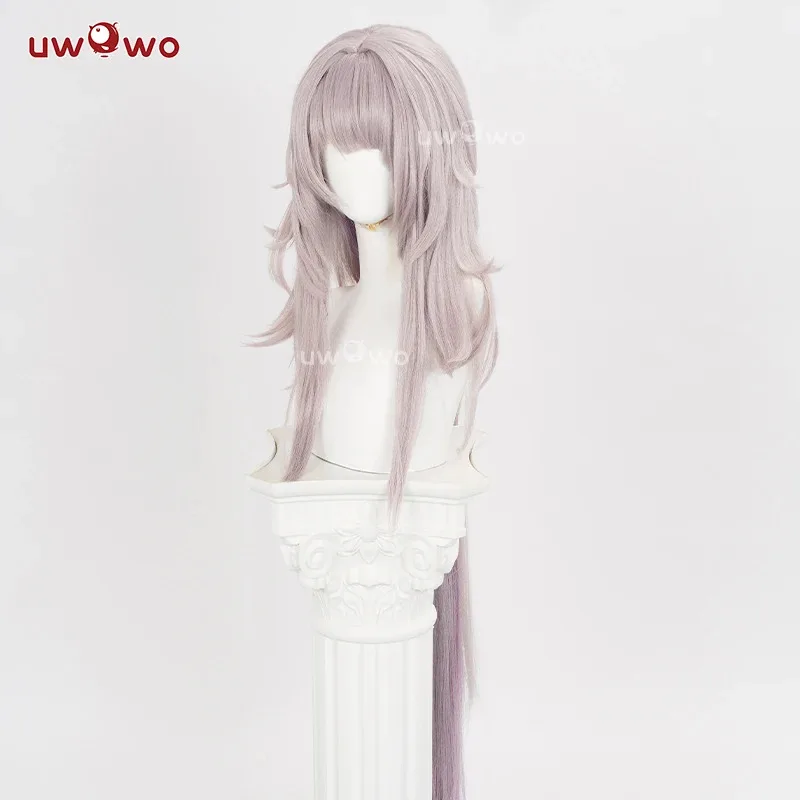 

zizi 2025 UWOWO Game Honkai: Star Rail Herta Cosplay Wig Gray-Pink Long Hair Heat Resistant