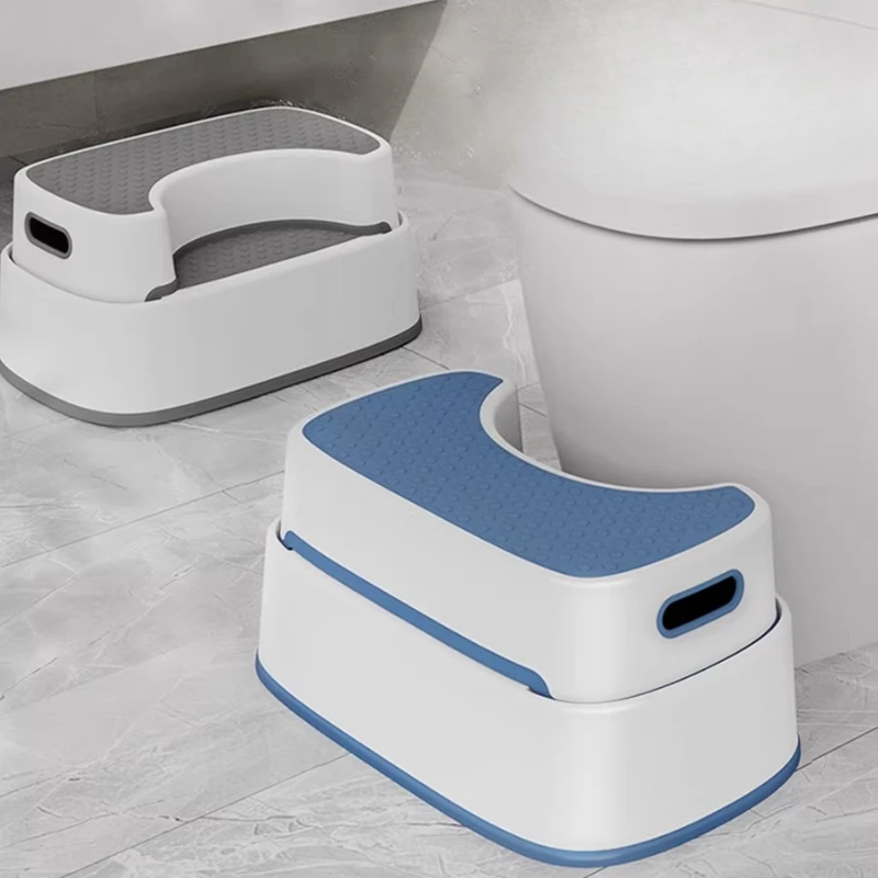 

Нескользящий табурет, эргономичная ступенька для унитаза и раковины для детей, беременных и пожилых людей, безопасный табурет для ванной комнаты с широкими педалями для домашнего использования