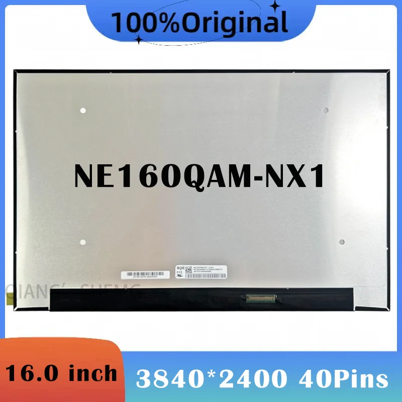 NE160QAM-NX1 슬림 노트북 LCD 스크린, NE160QAM-NZ1 NE160QAM NX1, 4K, 3840X2400, 100% DCI-P3, 120HZ 교체 디스플레이 매트릭스, 16 인치