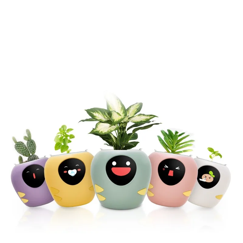 For smart flower pot emotional healingautomatic watering office stress relief cute pet companionship
