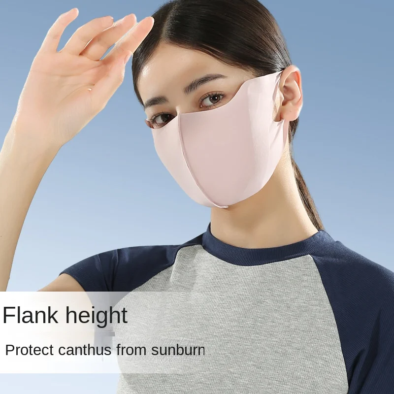 قناع وجه خارجي من الحرير الجليدي واقي من الشمس للنساء والفتيات ، شبكة قابلة للتنفس ، غطاء وجه ، قيادة ، ركوب ، المشي لمسافات طويلة ، الصيد ، الجري ، الرياضة #3