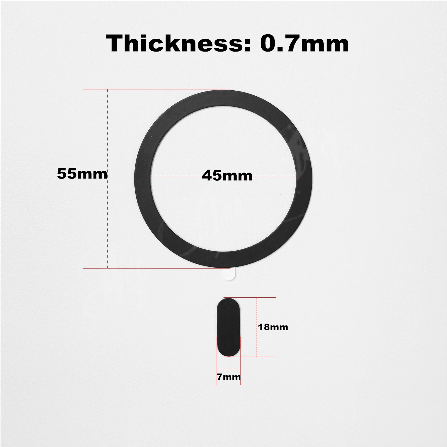 2Pcs Metal Ring Sticker For Magsafe Magnetic Wireless Charger For iphone 14 Pro Max 13 12 Mini Universal Magnet Car Holder Plate