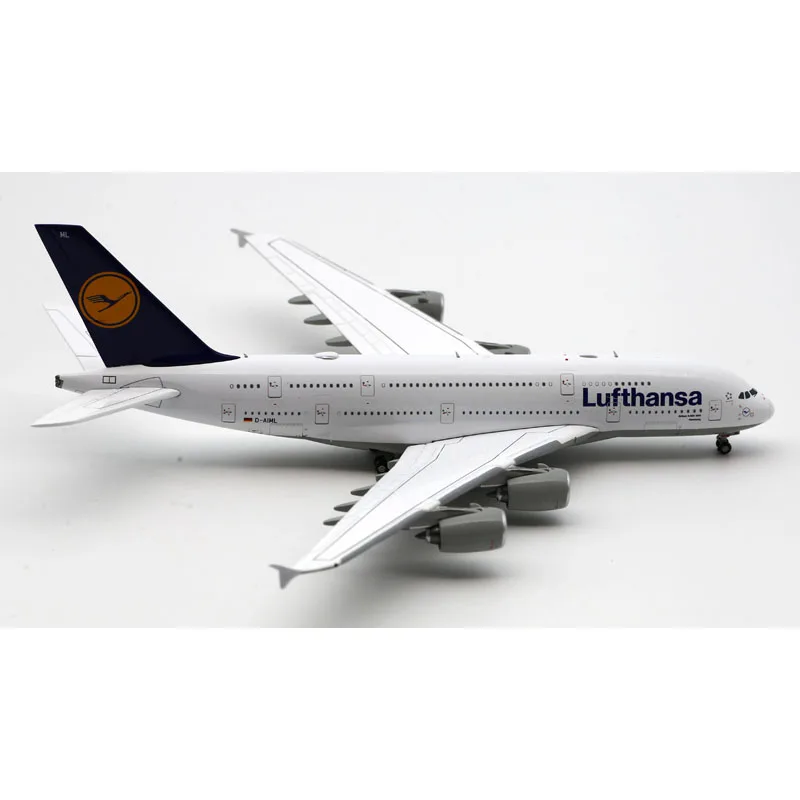 Avión coleccionable de aleación EW4388014, regalo JC Wings 1:400 Lufthansa Airlines StarAlliance Airbus A380, modelo de avión fundido a presión, D-AIML