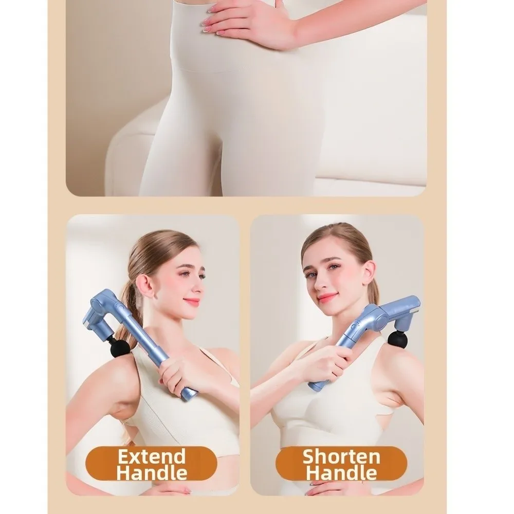 

Adjustable Long-Handle Fascia Massager 5 Modes Deep Massage Handheld Back Massage Device Easy To Operate for 7.4V1200mAh