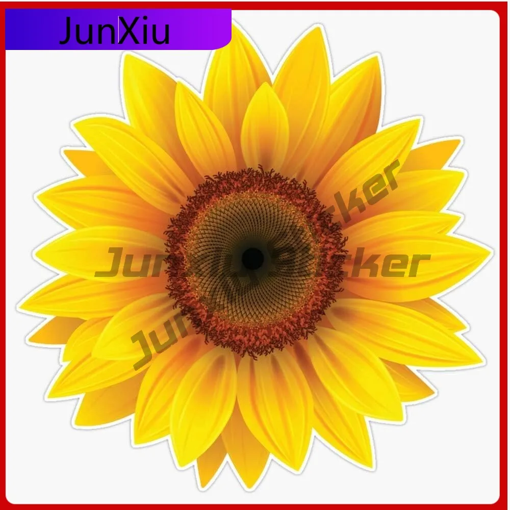 

Cool Sunflower Vinyl Sticker Waterproof Decal Accessories Car Laptop Wall Window Bumper Sticker Bottle Occlusion Scratch Decals