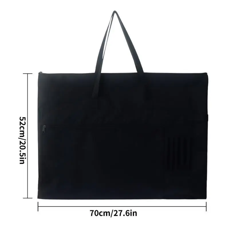 

Waterproof Poster Bag 27.6x20.5Inch Poster Bag with Outer Pockets and Handle