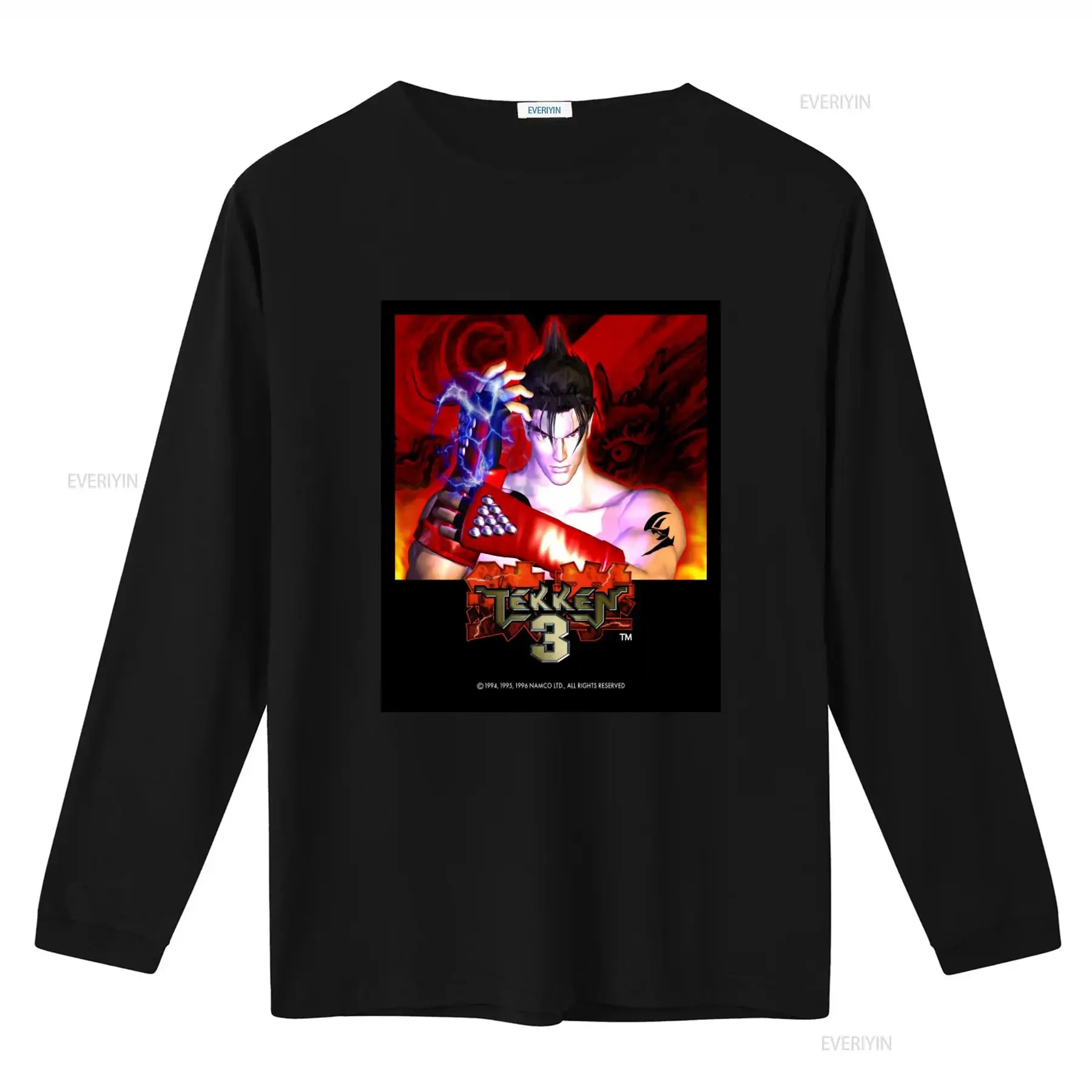 Vintage Tekken 3 Fighting Video Game Print T shirt for Men Size L vintage Washed Soft Comfortable Breathable Casual Slightly view 2