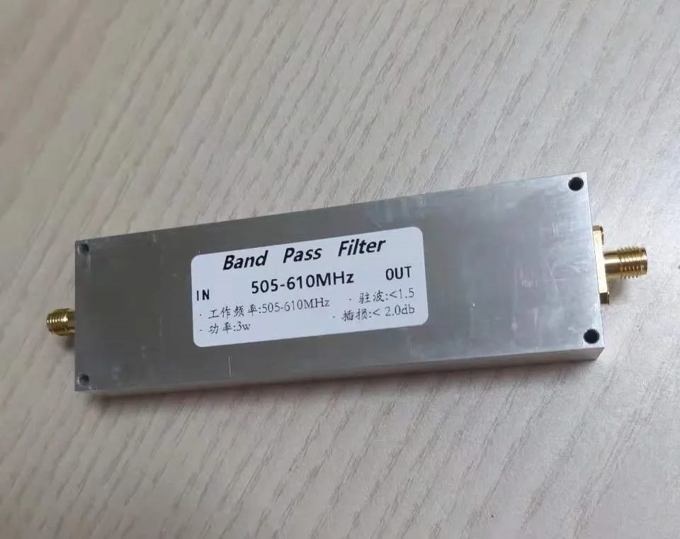 BPF-505-610M 505-610MHz Band Pass Filter BPF Receiver Anti-jamming Improve Selectivity