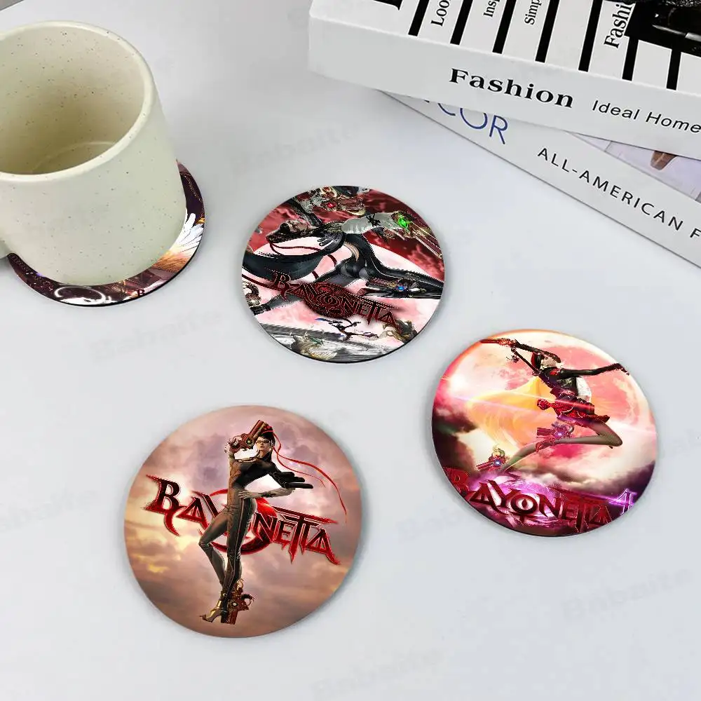 

Game Bayonetta 3 Classic Coaster Wooden Drink Tray Suitable For Restaurants And Coffee Shops Easy To Wash And Clean