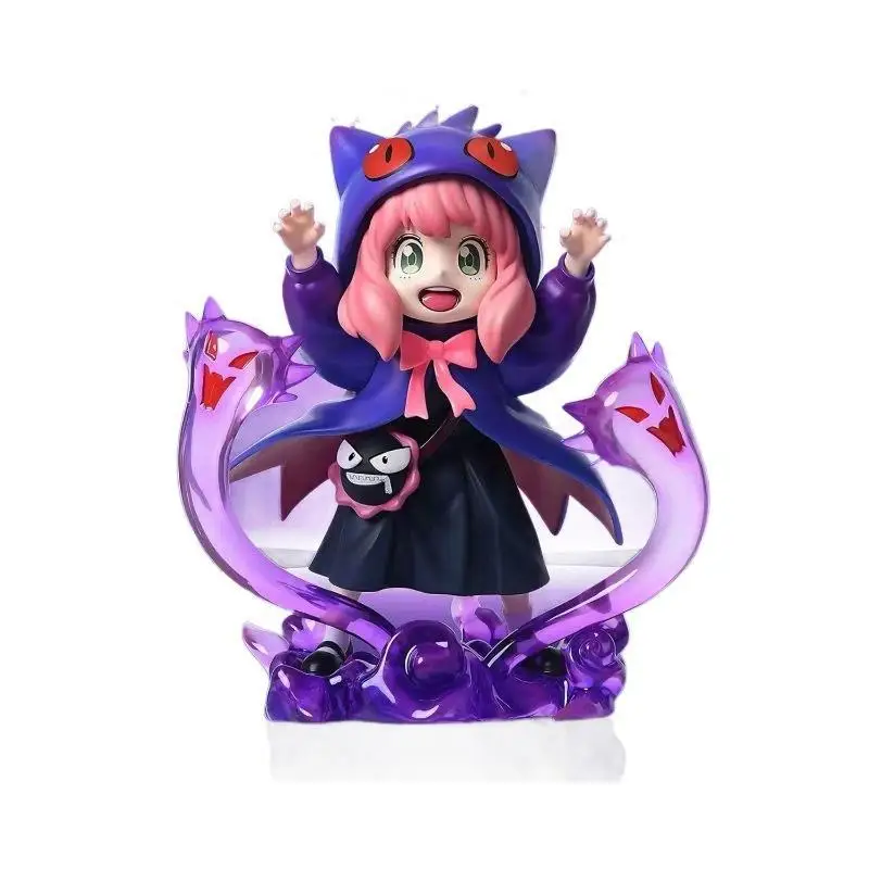 SPY×FAMILY Anya Gengar Cosplay GK Resin Statue Limited Edition Anime Crossover Figure 1/6 Scale Collectible Desk Decor Gift