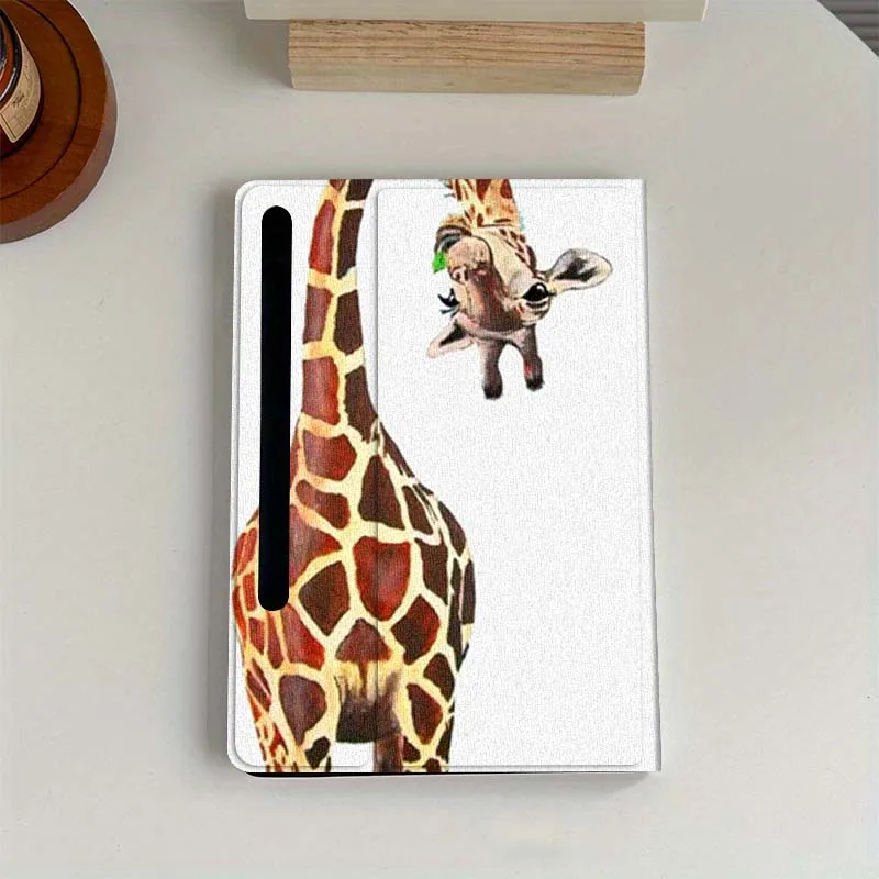 

Cartoon Art Giraffe For Samsung Galaxy Tab S6 S7 S8 S9 S10 FE Plus Lite Soft Flexible Support Tablet Case Gift