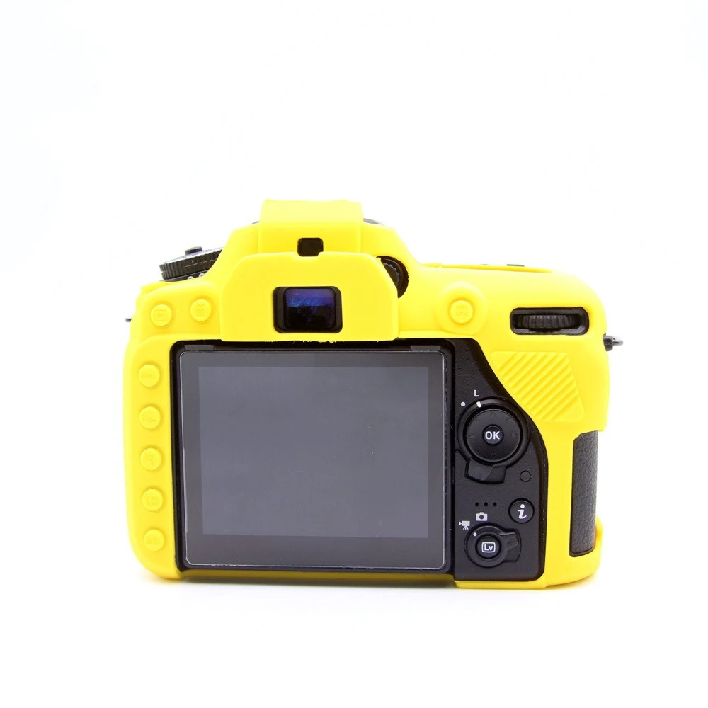 For Nikon D7500 SLR Camera bag D7500 Silicone case, Protective case, photography soft case bag cover +1PCS Free Tempered Film