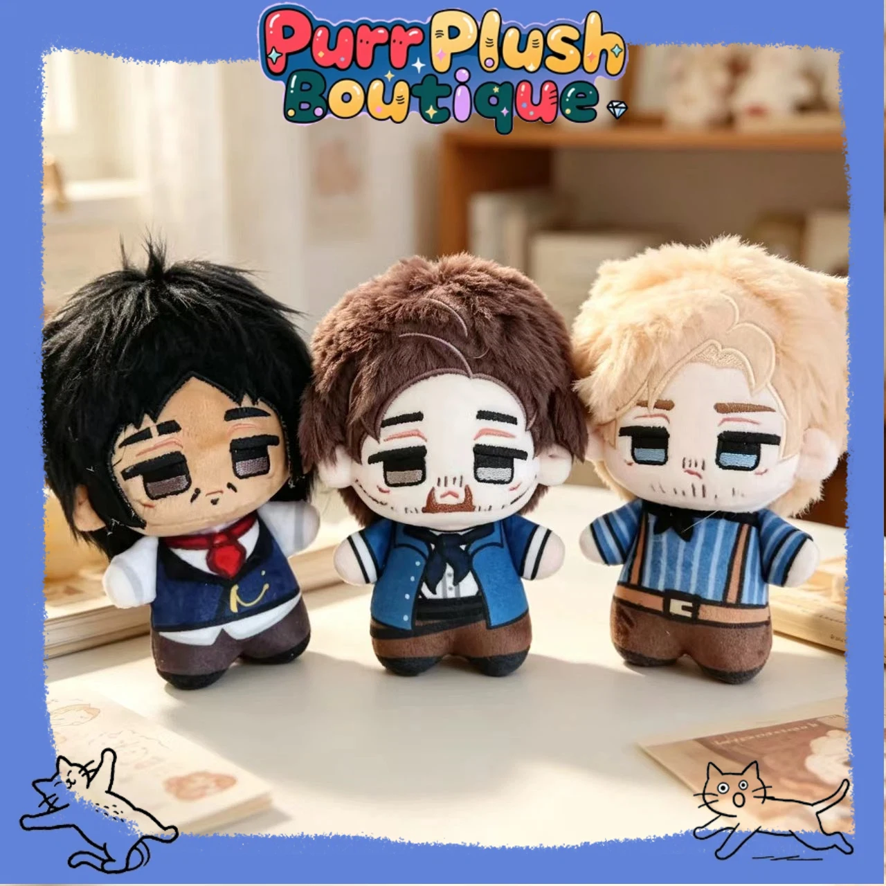 

10cm Plush Doll RDR2 Game Red Dead Redemption 2 Kieran Duffy Arthur Morgan Javier Escuella Plush Toy Bag Keychain Plushes Xmas