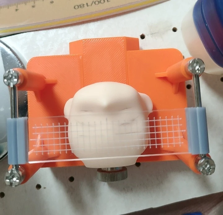 DIY Doll Face Shell Holder Clamp Polishing Painting Alignment Support Frame For GSC OB11 Custom Doll Modification